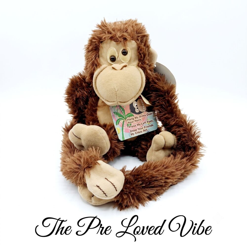 Chimpanzee Furry Baby- Battery Operated 10” 1997 Vintage